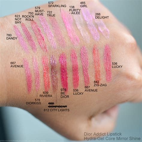 dior addict hydra gel core lipstick swatches|New Dior Addict Lipstick Review & Swatches .